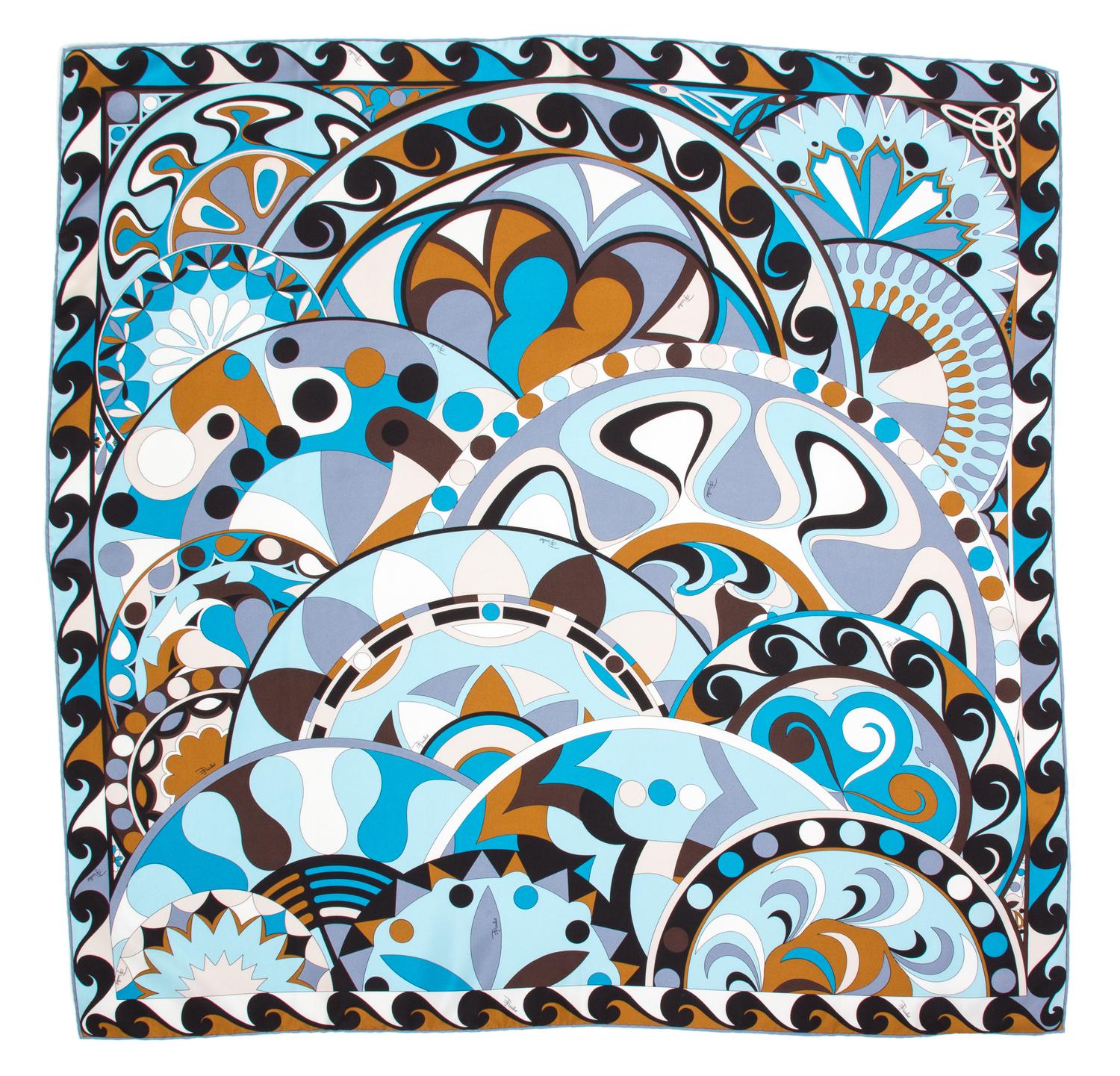 A Pucci Multicolor Silk Scarf, 34" x 34".