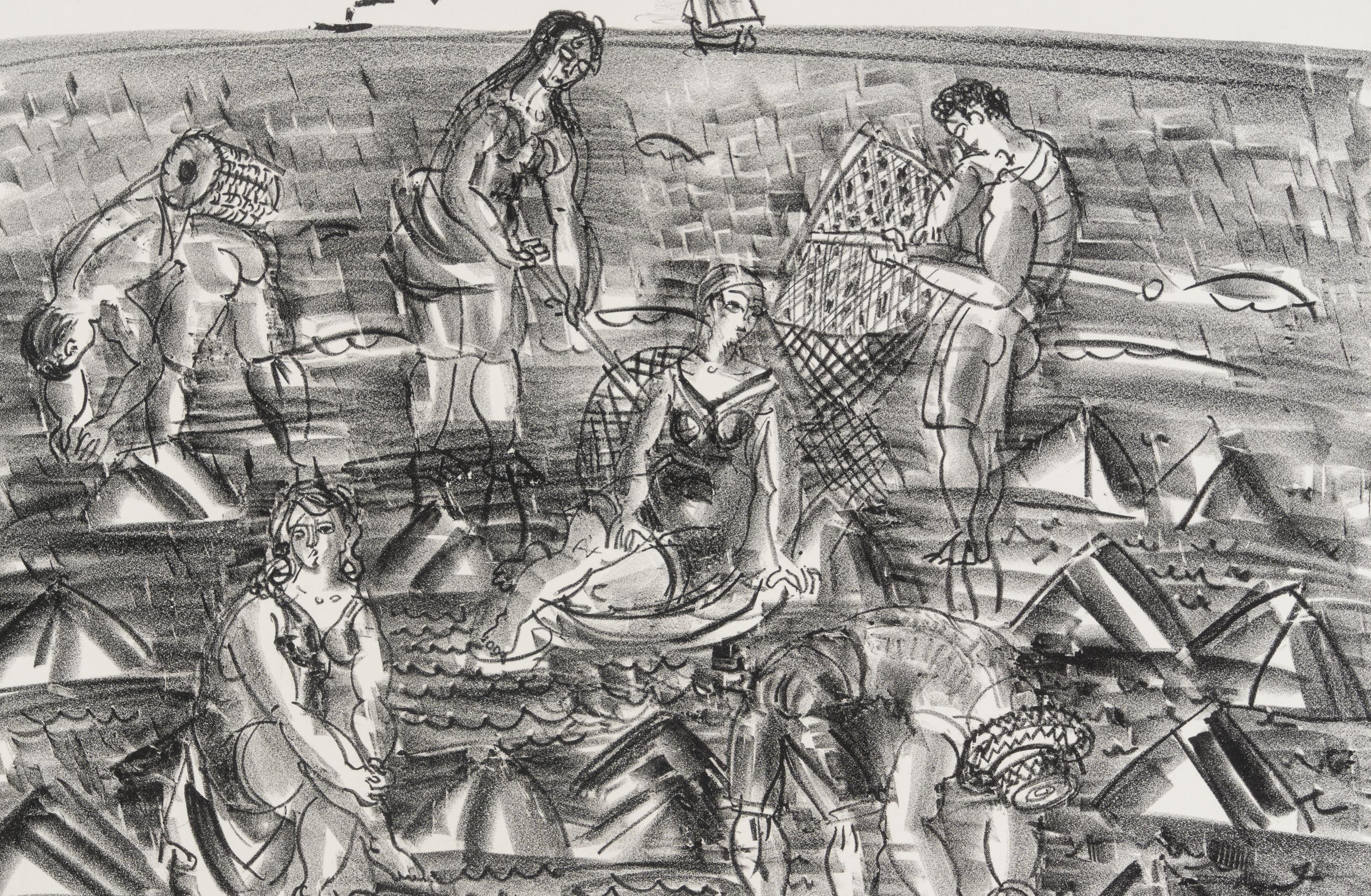 Pecheurs de crevettes (Shrimp Fishermen) , c. 1920