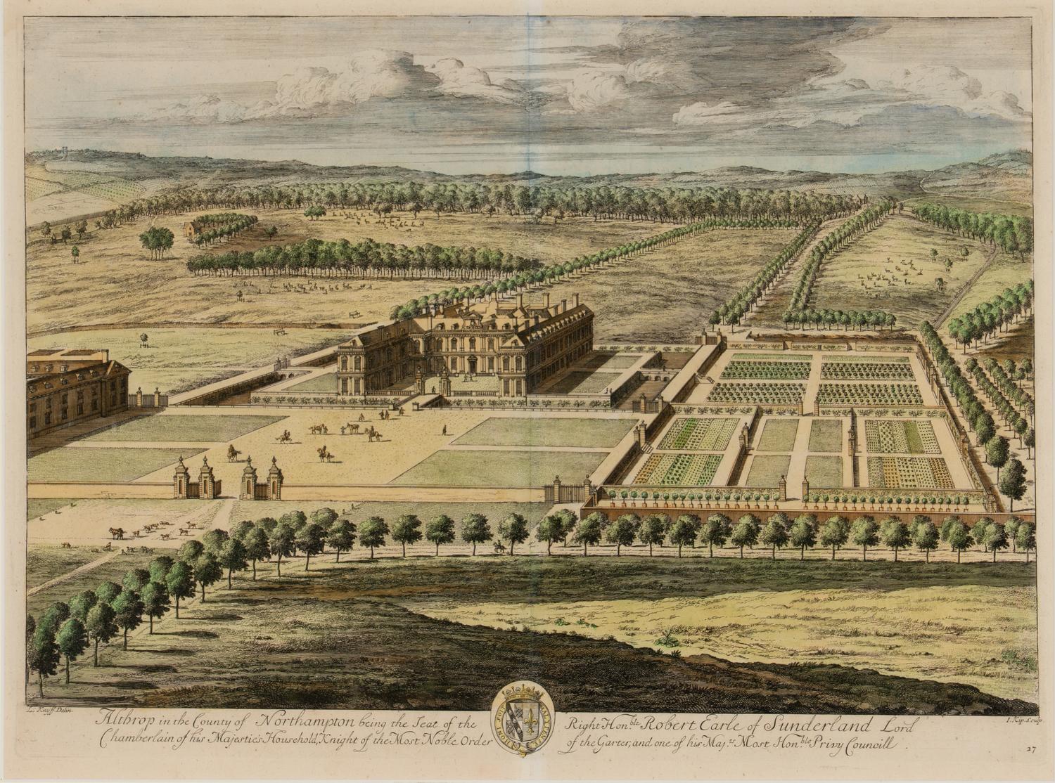 A Set of Eight Hand-Colored Engravings