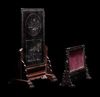 Two Chinese Wood Screens