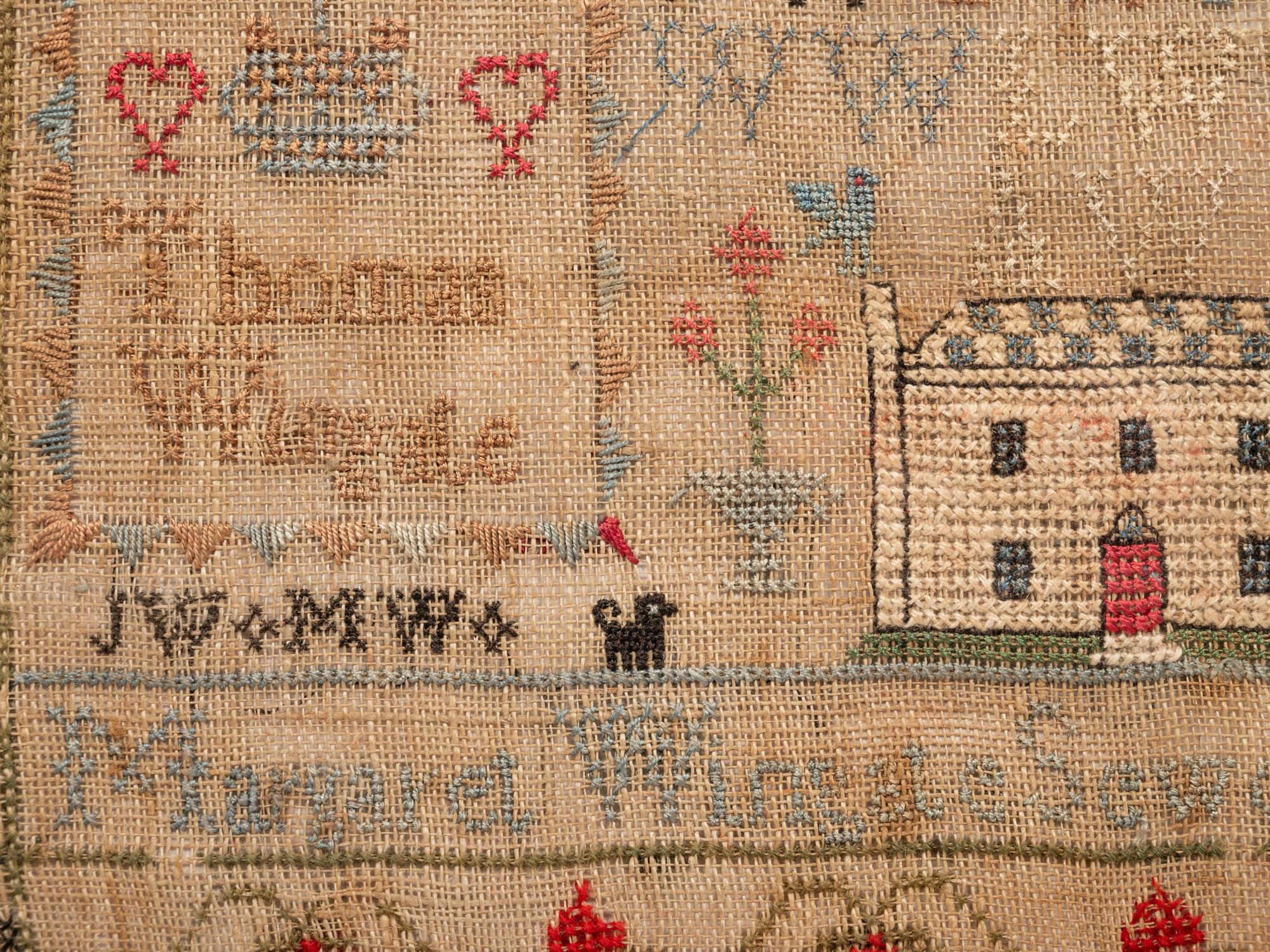 An American Needlework Schoolgirl’s Sampler