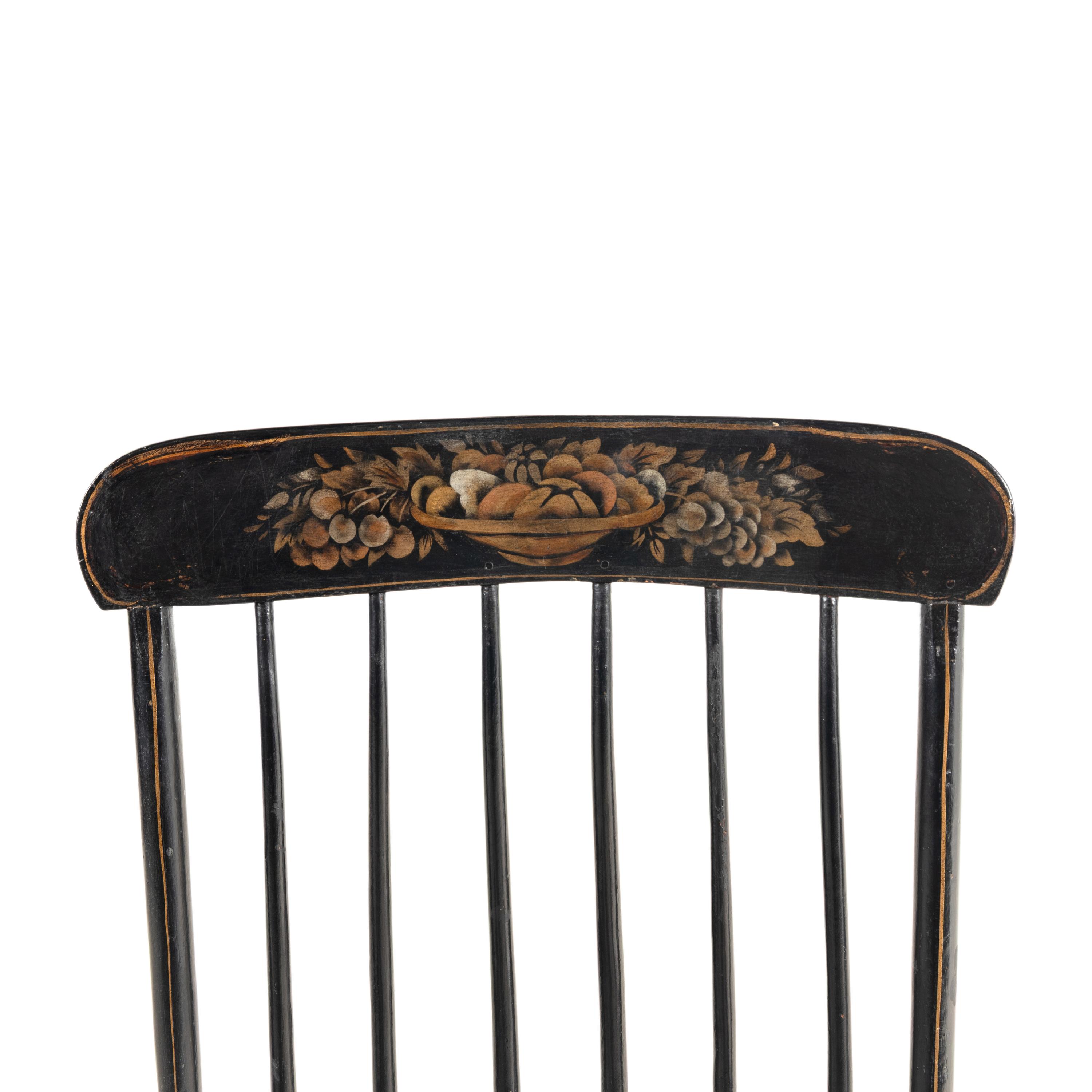 A New England Stenciled Rocking Chair