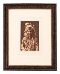 CURTIS, Edward (1868-1952), photographer. Volume photogravure of Half-Shorn - Nez Perce.