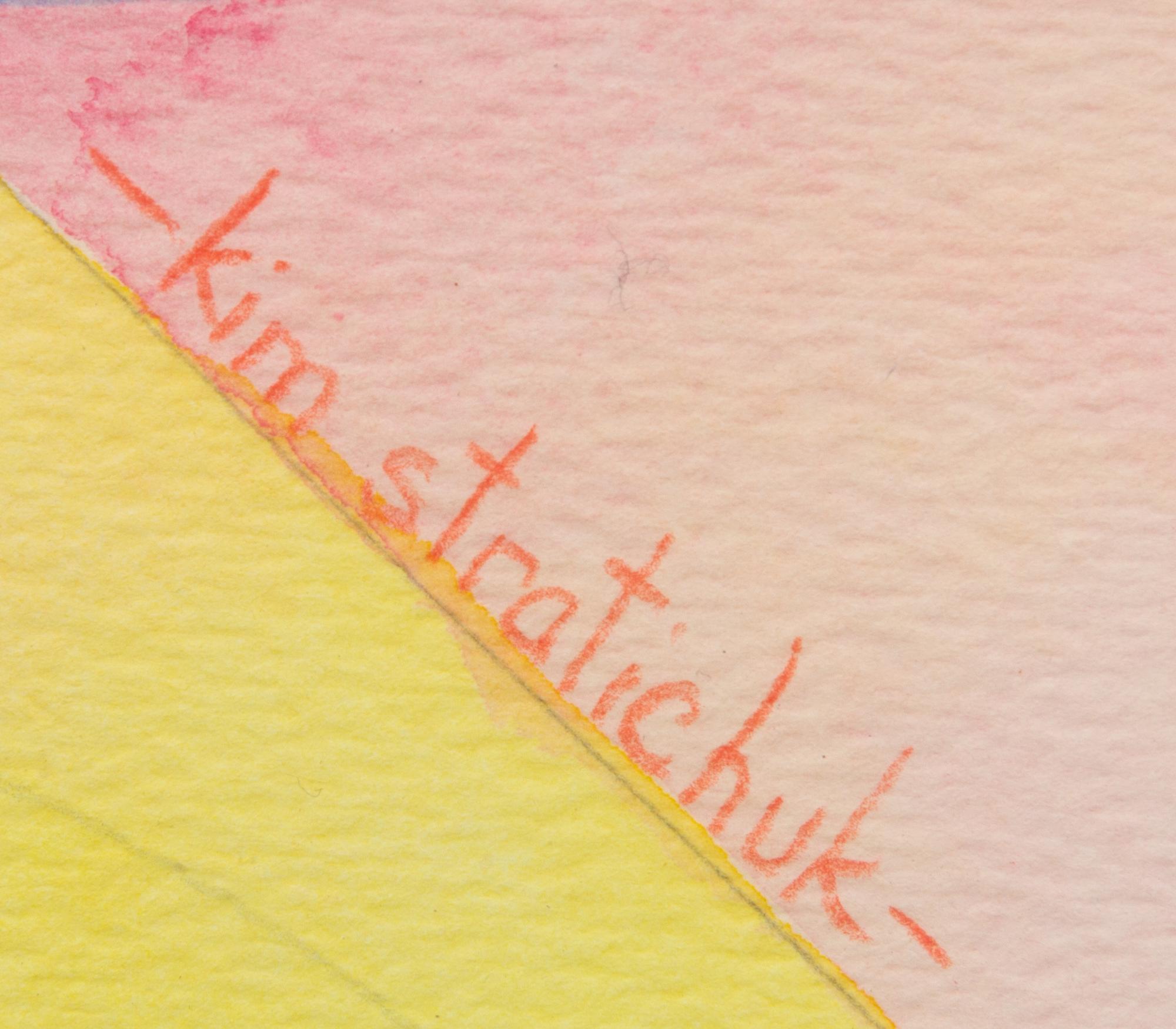 Kim Stratichuk (20th century) Abstraction watercolor on…