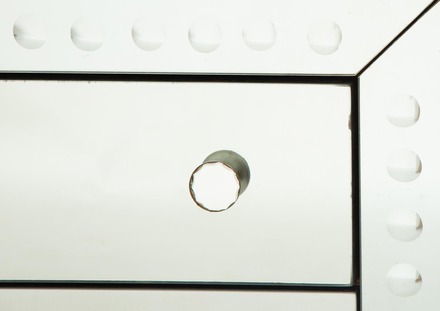 A Pair of Contemporary Mirrored Commodes