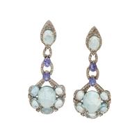 GEMSTONE AND DIAMOND EARRINGS