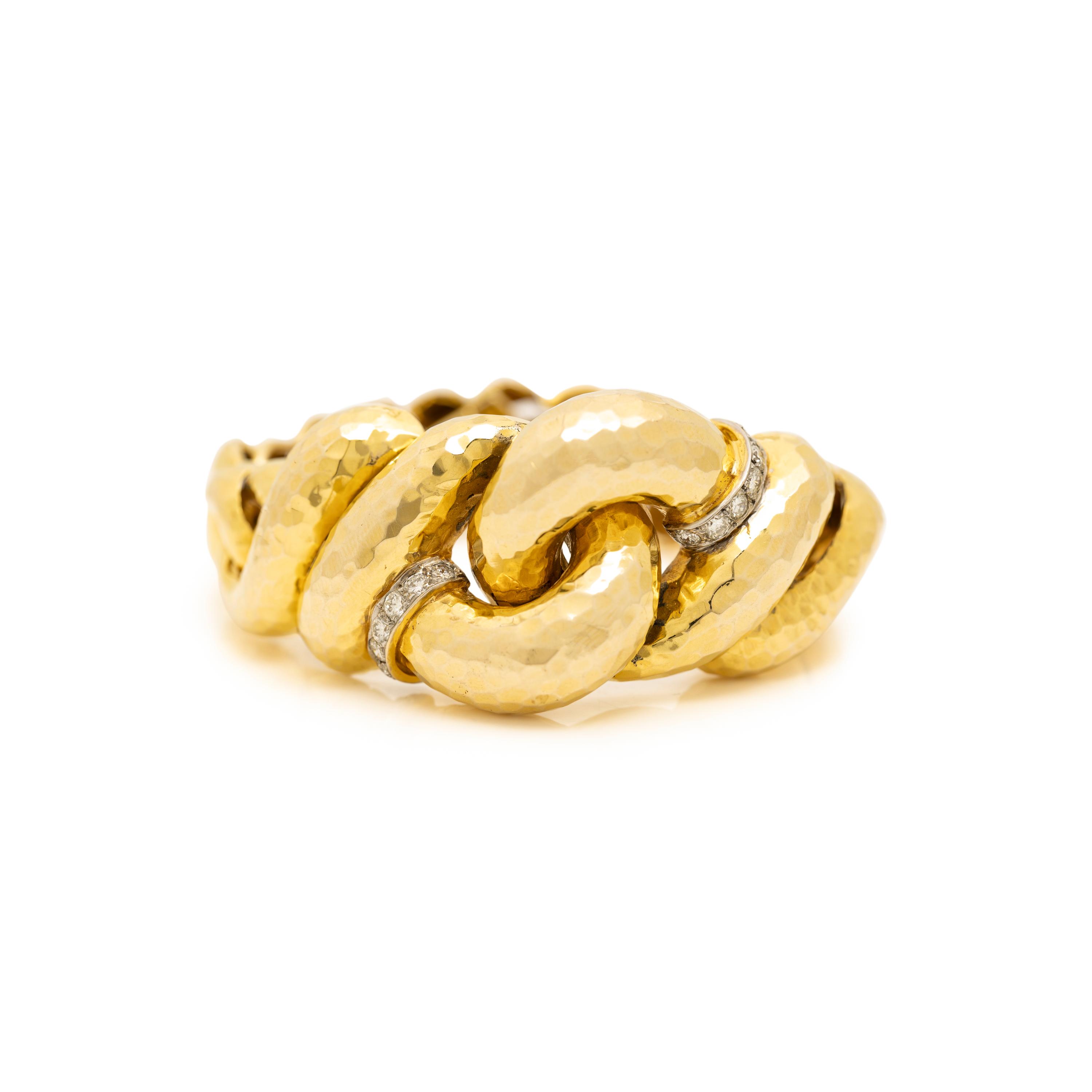 BICOLOR GOLD AND DIAMOND BRACELET