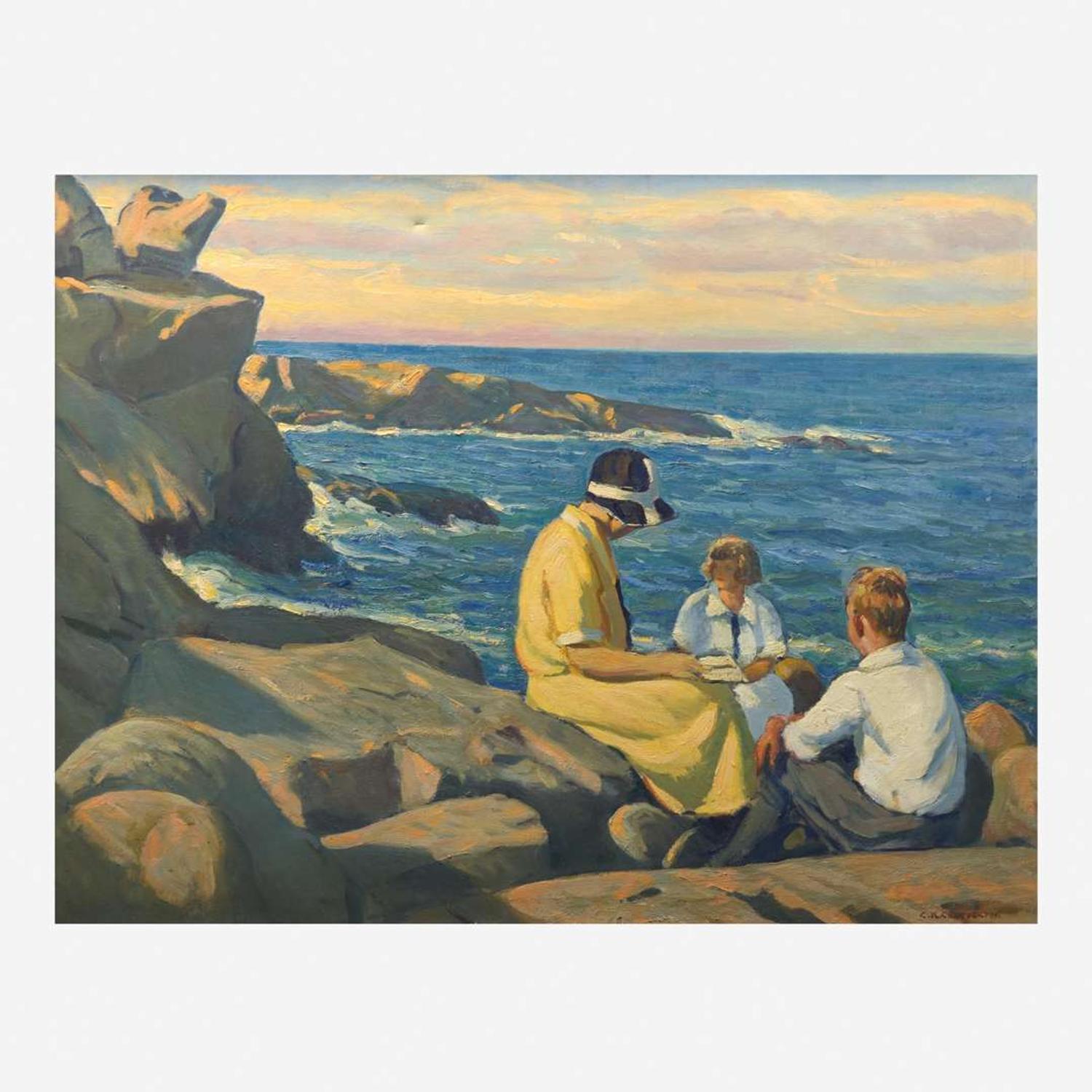 Clarence K. Chatterton (American, 1880–1973) Afternoon on the Rocks