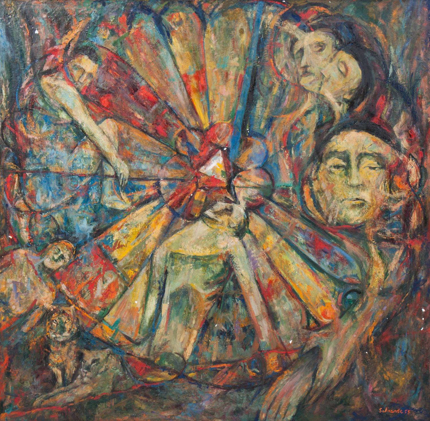 Robert Schuenke, (Wisconsin, b. 1931), Circle of Life, 1955