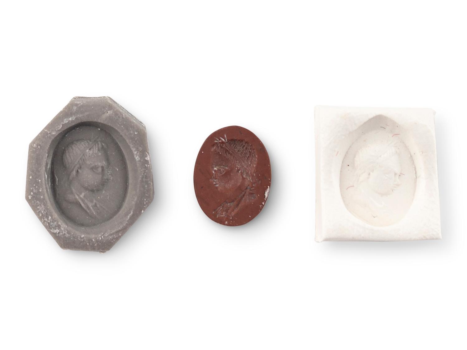 A Greco-Roman Red Jasper Intaglio with Bust of a Boy