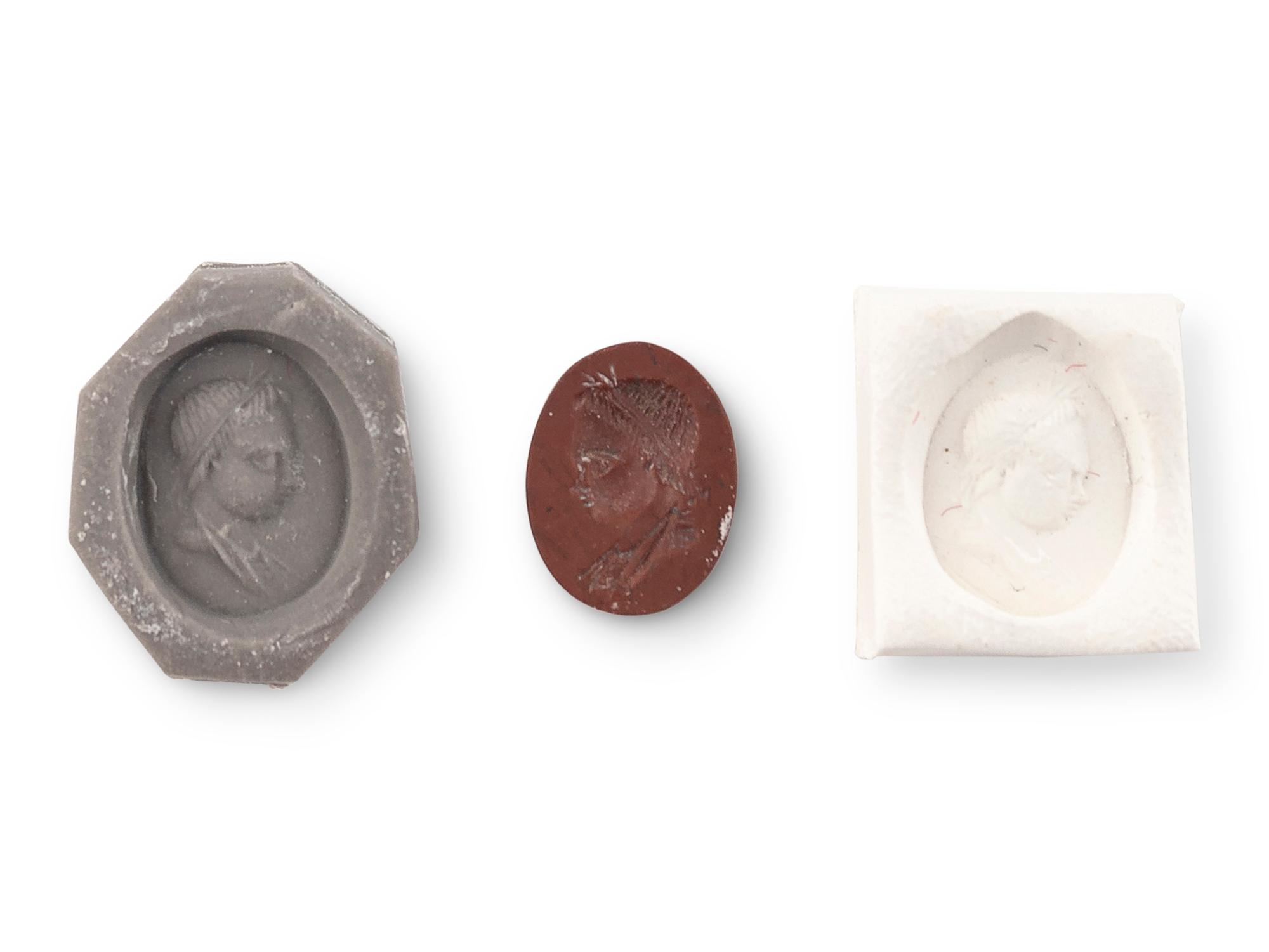 A Greco-Roman Red Jasper Intaglio with Bust of a Boy