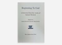 [Children's & Illustrated] [Gorey, Edward] Beckett, Samuel, and Jack MacGowran: Beginning to End