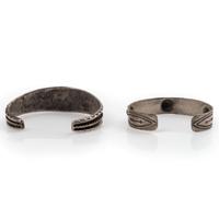Navajo and Zuni Silver Cuff Bracelets