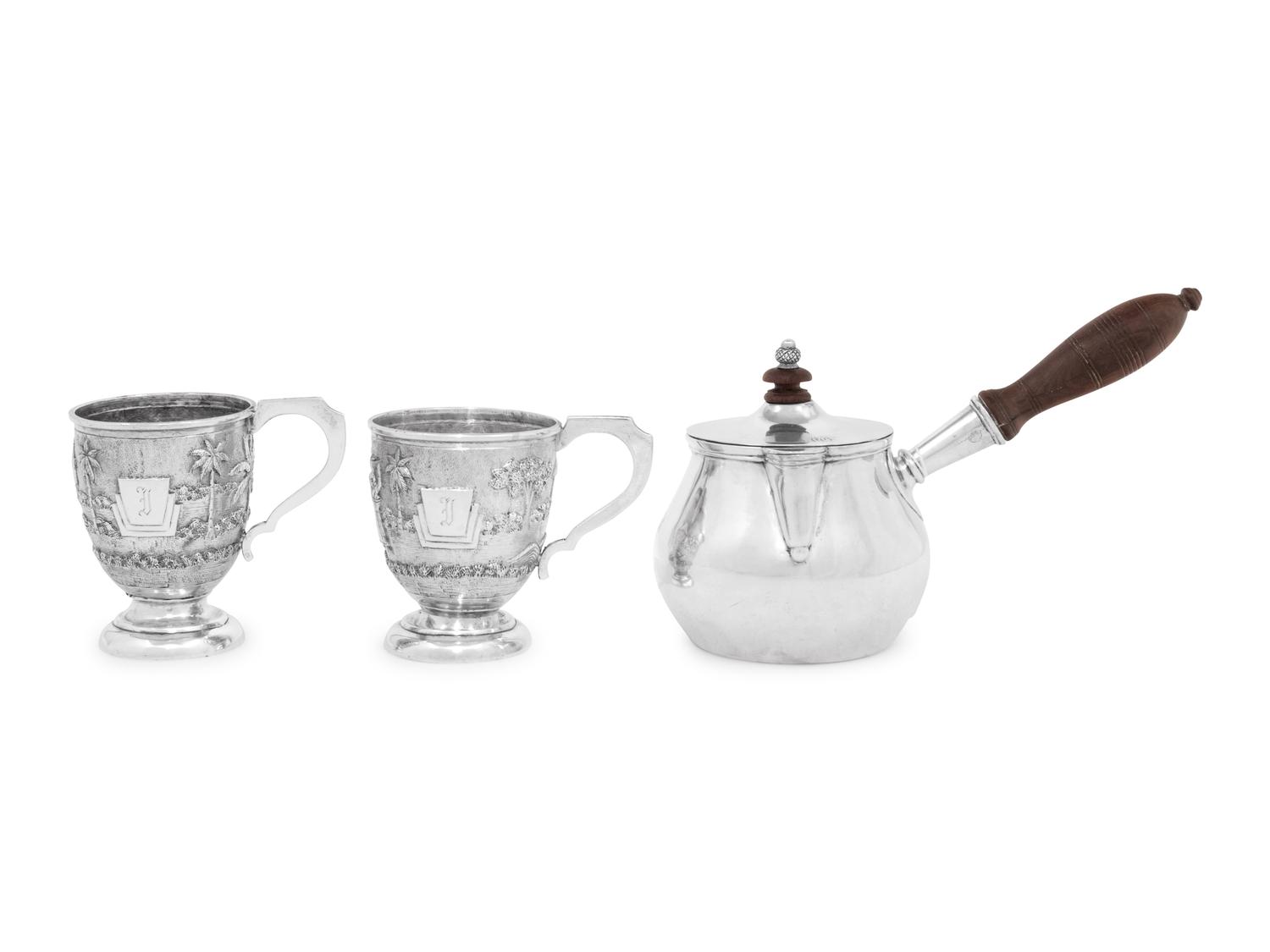 An Indian Colonial Victorian Silver Brandy Warmer