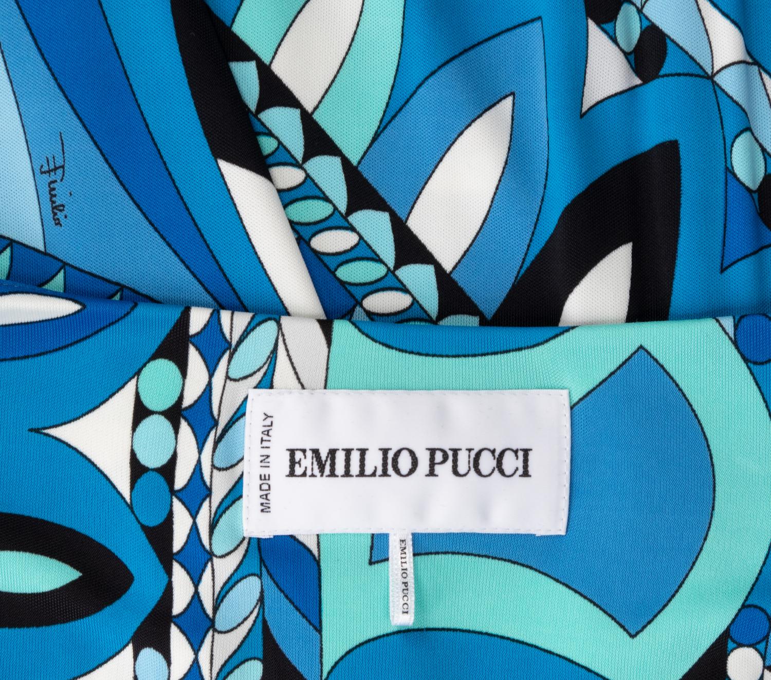 Emilio Pucci Geometric Print Knit Dress
