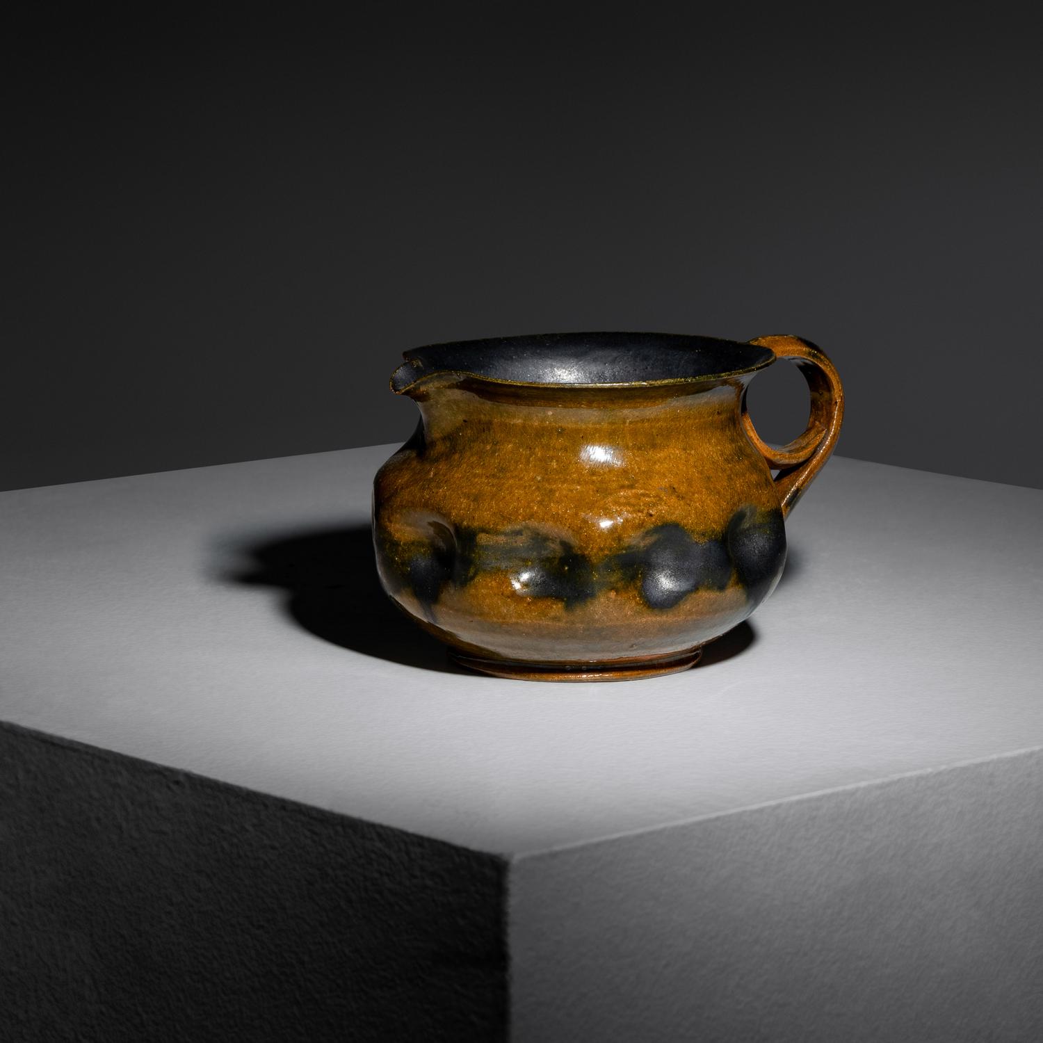 Dimpled Pitcher with Loop Handle, c. 1897-1900 Biloxi, Mississippi, USA