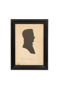 An Assemblage of Framed Paper Silhouettes Featuring 3 Beatrix Sherman Works