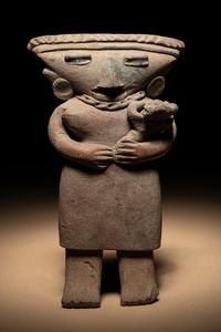 A Michoacan Standing Mother and Child