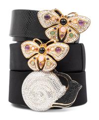 Three Judith Leiber Adjustable Belts, 1980-1990s