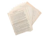 [CAPONE, Alphonse ("Al")] -- [NESS, Eliot (1903-1957)]. Partial draft typescript detailing Eliot Ness's recollections of his time with "The Untouchables" as dictated to his secretary Miss Janet E. Boyd (1935-), [1956].