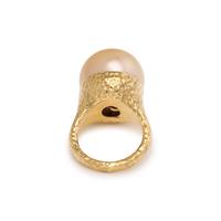CULTURED GOLDEN SOUTH SEA PEARL RING