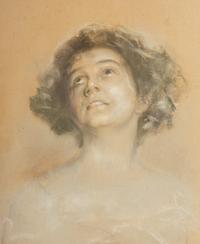 Portrait of German stage actress, Agnes Sorma