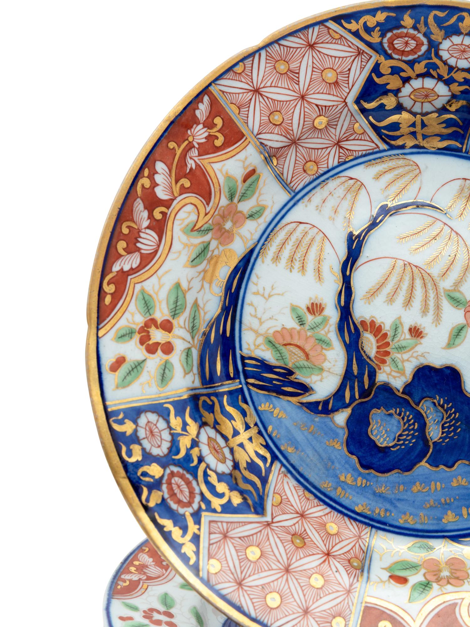 A Collection of English Imari Pattern Porcelain Articles