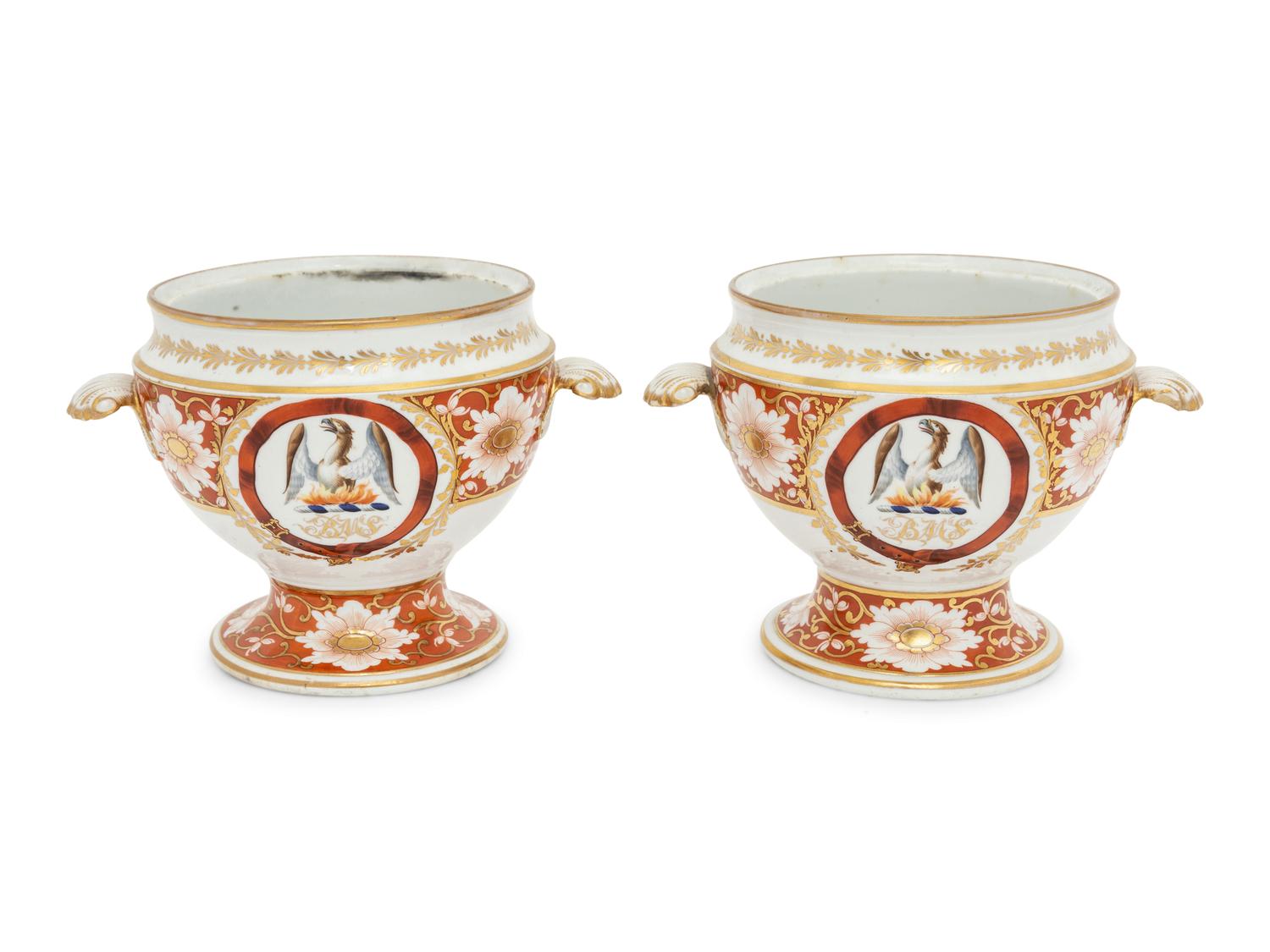 A Pair of Chamberlain Worcester Porcelain Sauce Tureens