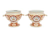 A Pair of Chamberlain Worcester Porcelain Sauce Tureens