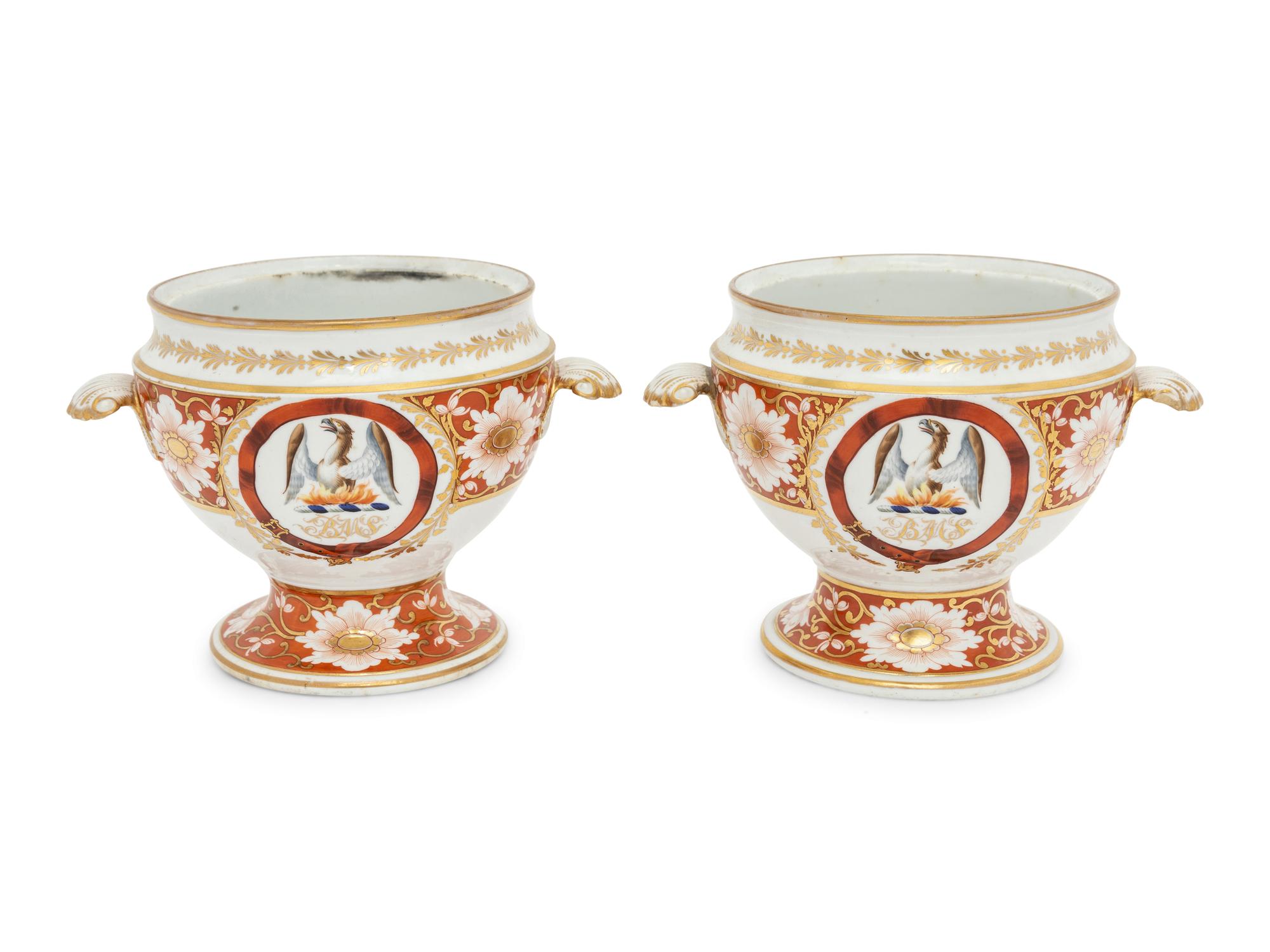 A Pair of Chamberlain Worcester Porcelain Sauce Tureens