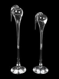 A Pair of Steuben Glass Stilts — 20TH CENTURY
