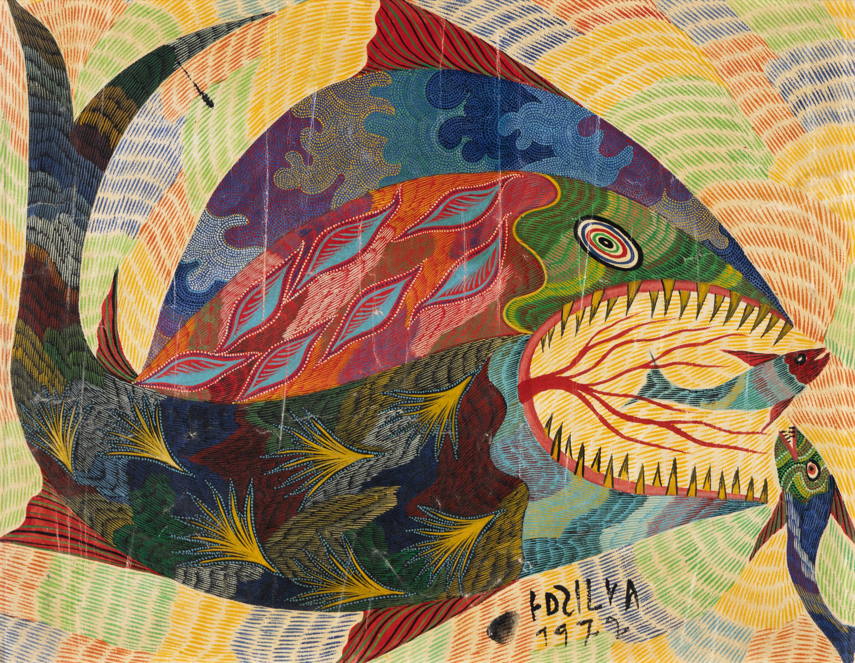 Chico da Silva (Brazilian, 1910-1985) — Untitled, 1972