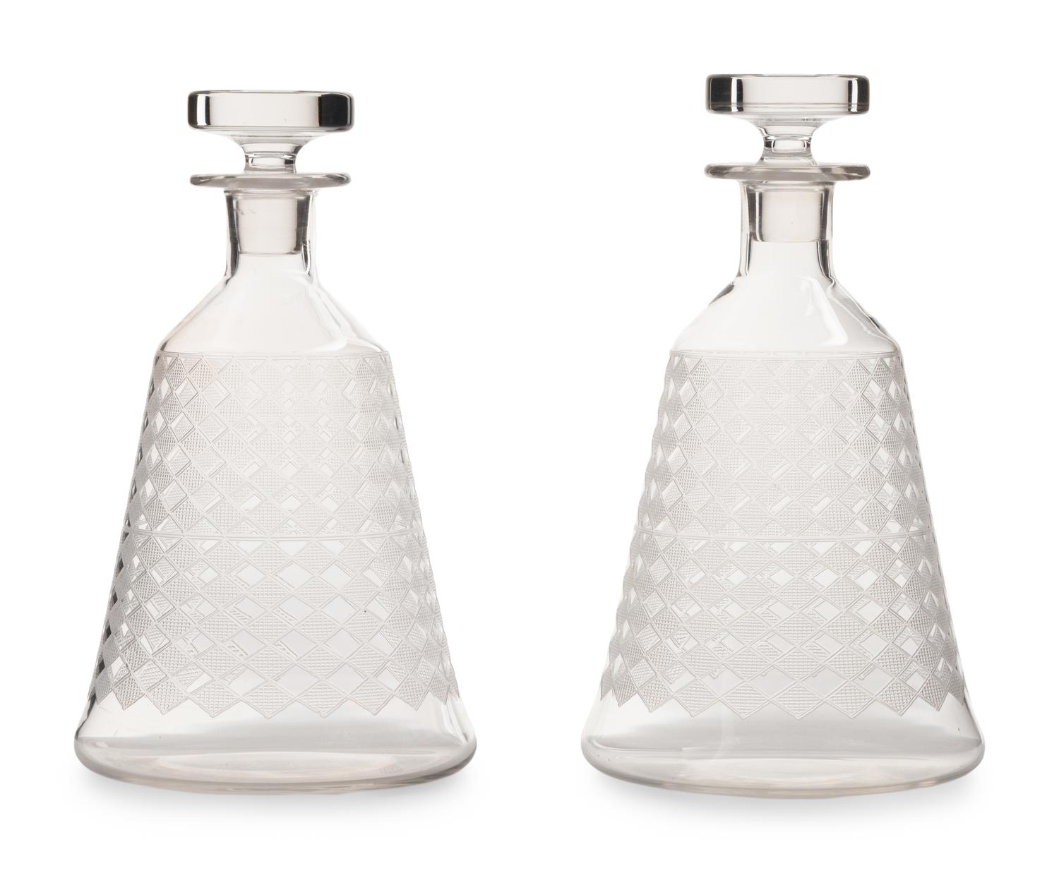 A Pair of Baccarat Quiberon Decanters
