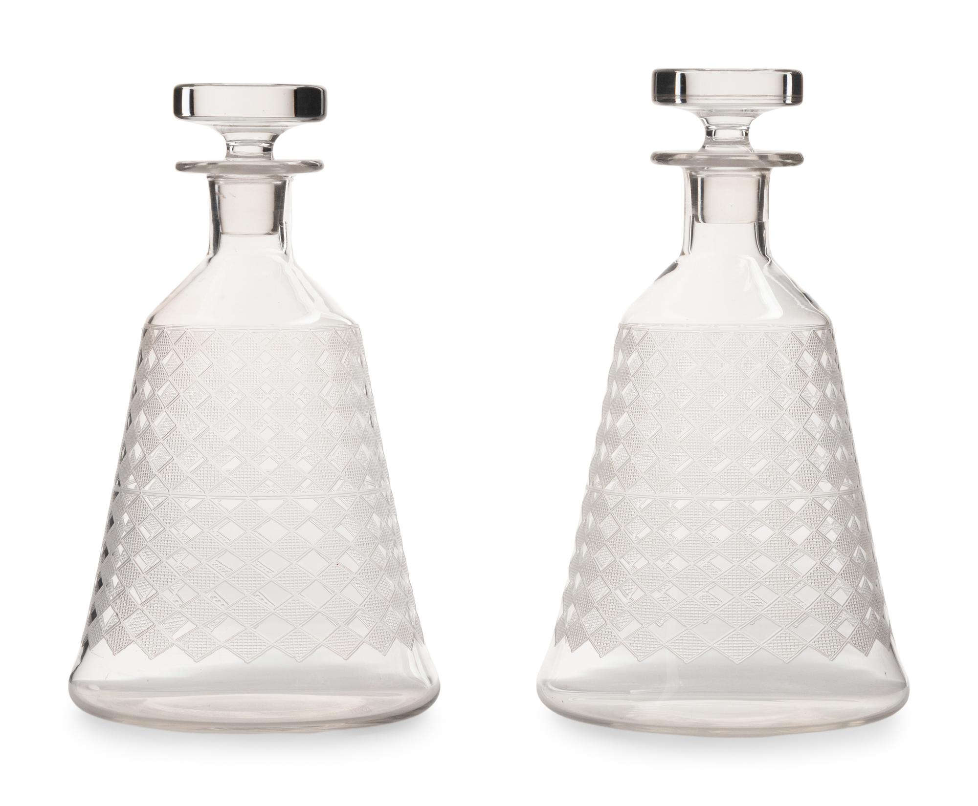 A Pair of Baccarat Quiberon Decanters