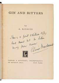 [Maugham, W. Somerset (1874-1965)]. -- [Mourdaunt, Elinor (1872-1942) as:] "A. Riposte." Full Circle. London: Martin Secker, 1931.