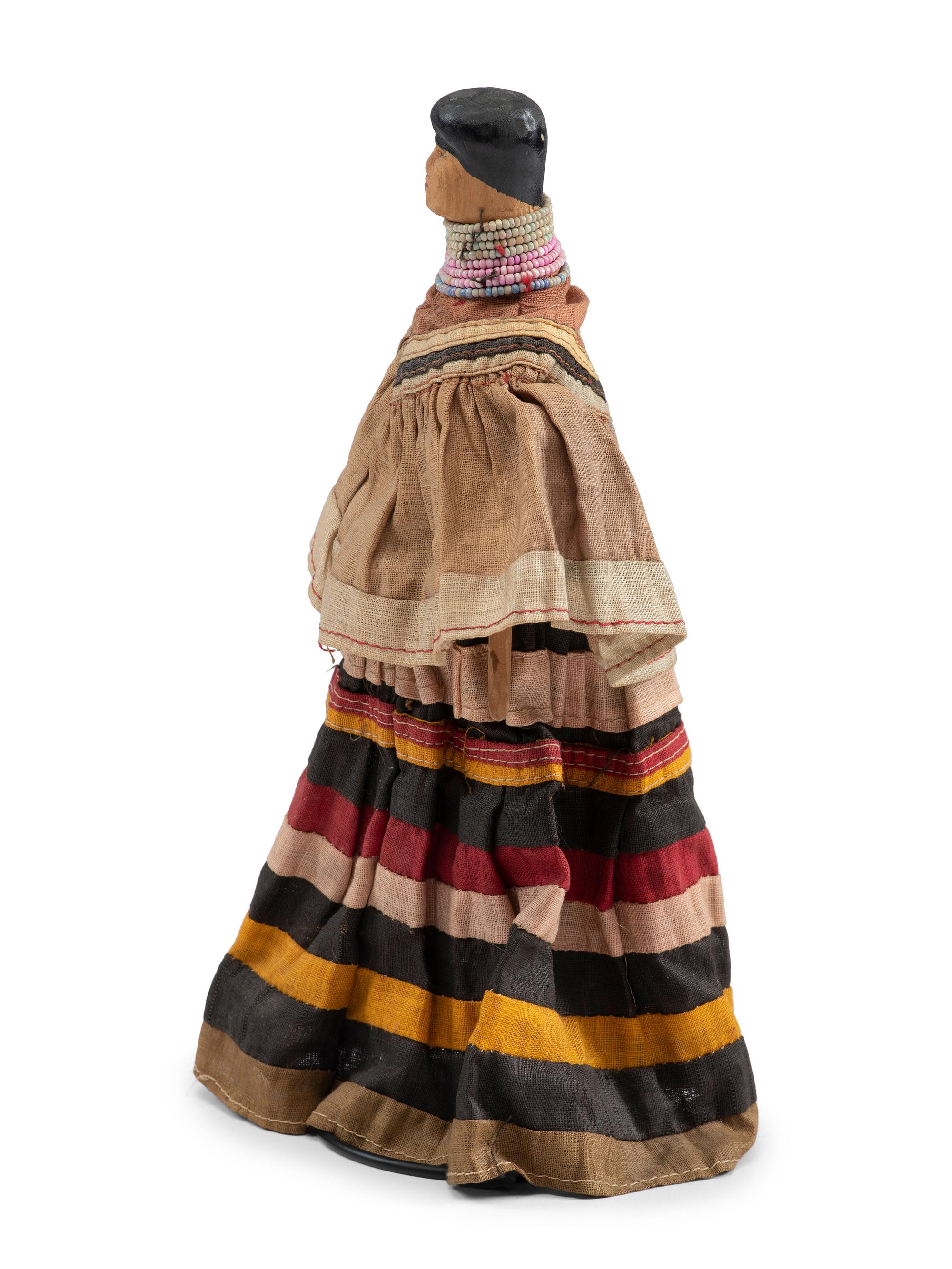Seminole Doll, with Patchwork Dress