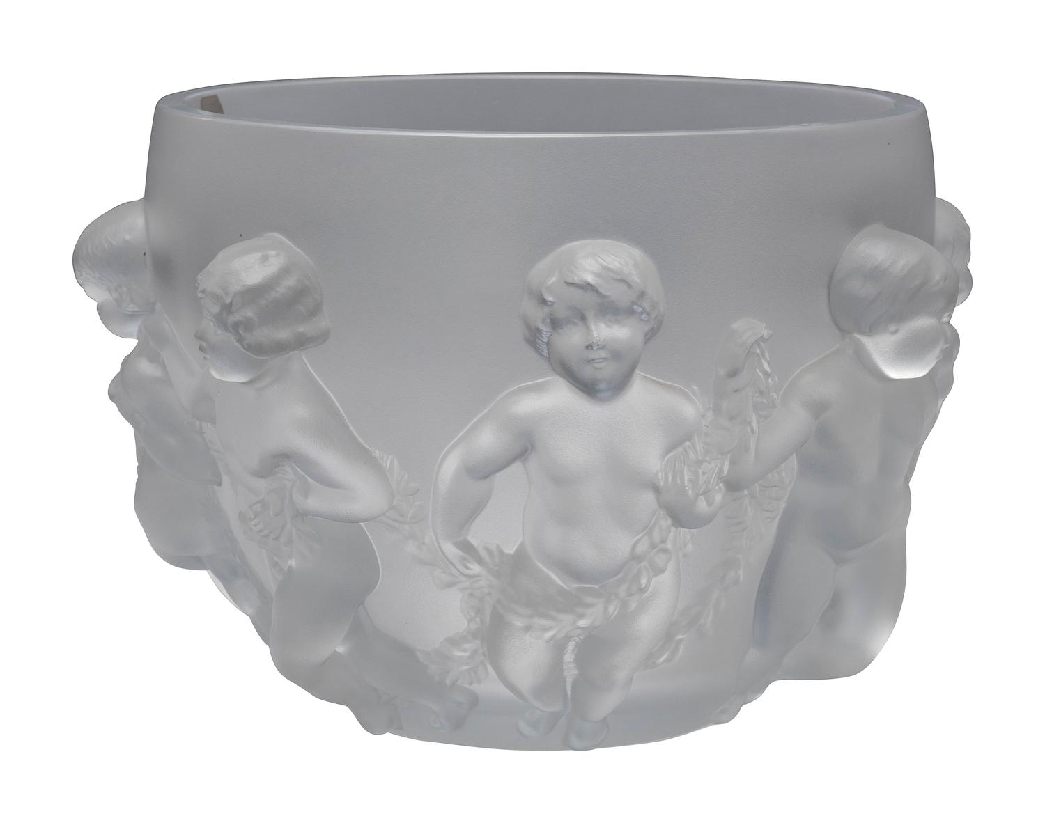 A Lalique ' Luxembourg' Frosted Glass Bowl