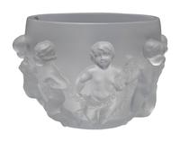 A Lalique ' Luxembourg' Frosted Glass Bowl
