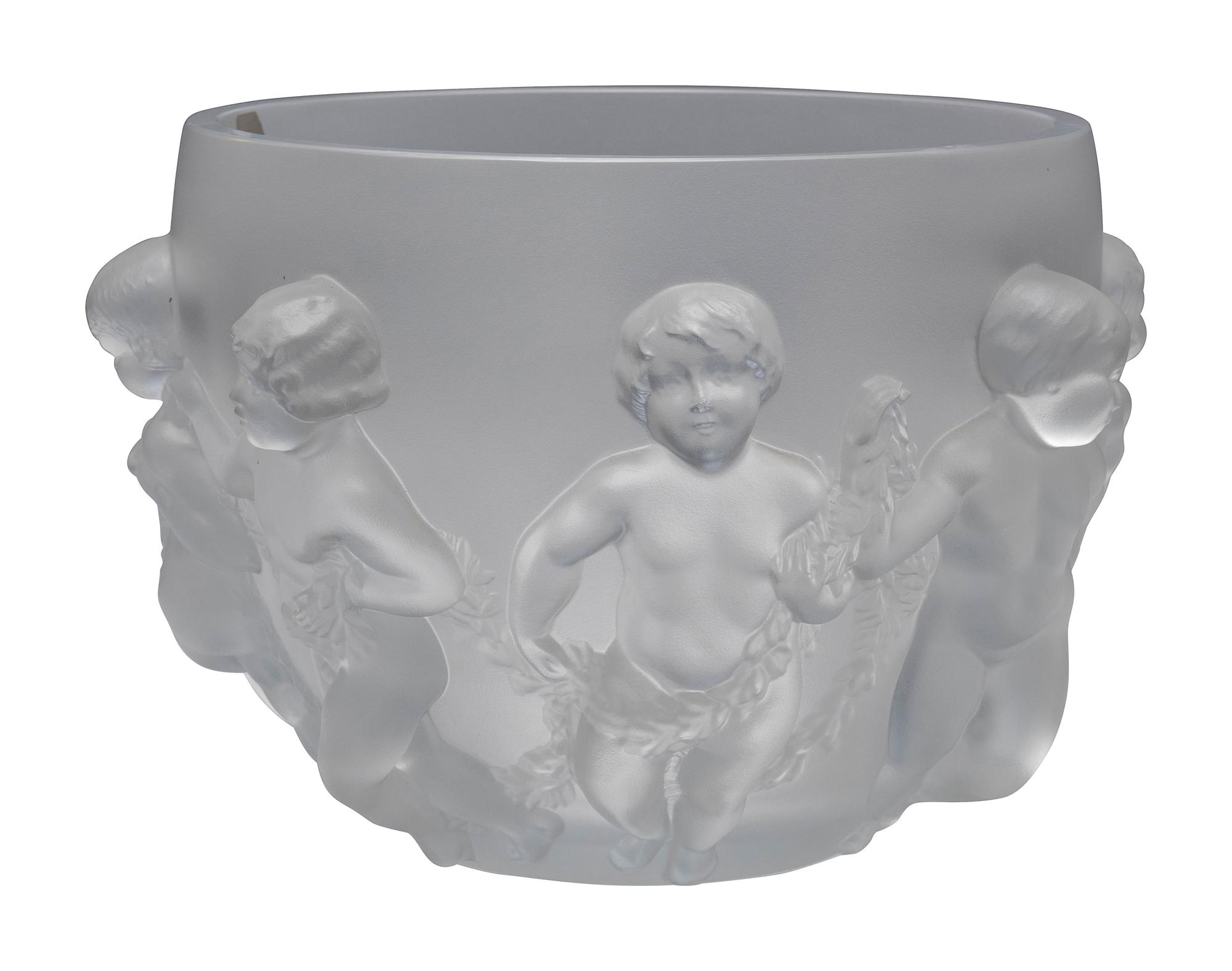 A Lalique ' Luxembourg' Frosted Glass Bowl