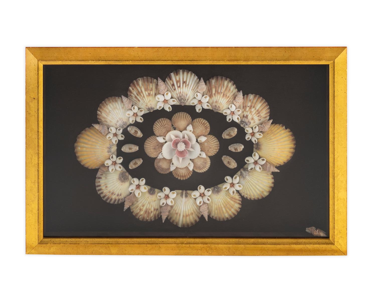 A Shadow Box Framed Shell Art — 20TH CENTURY