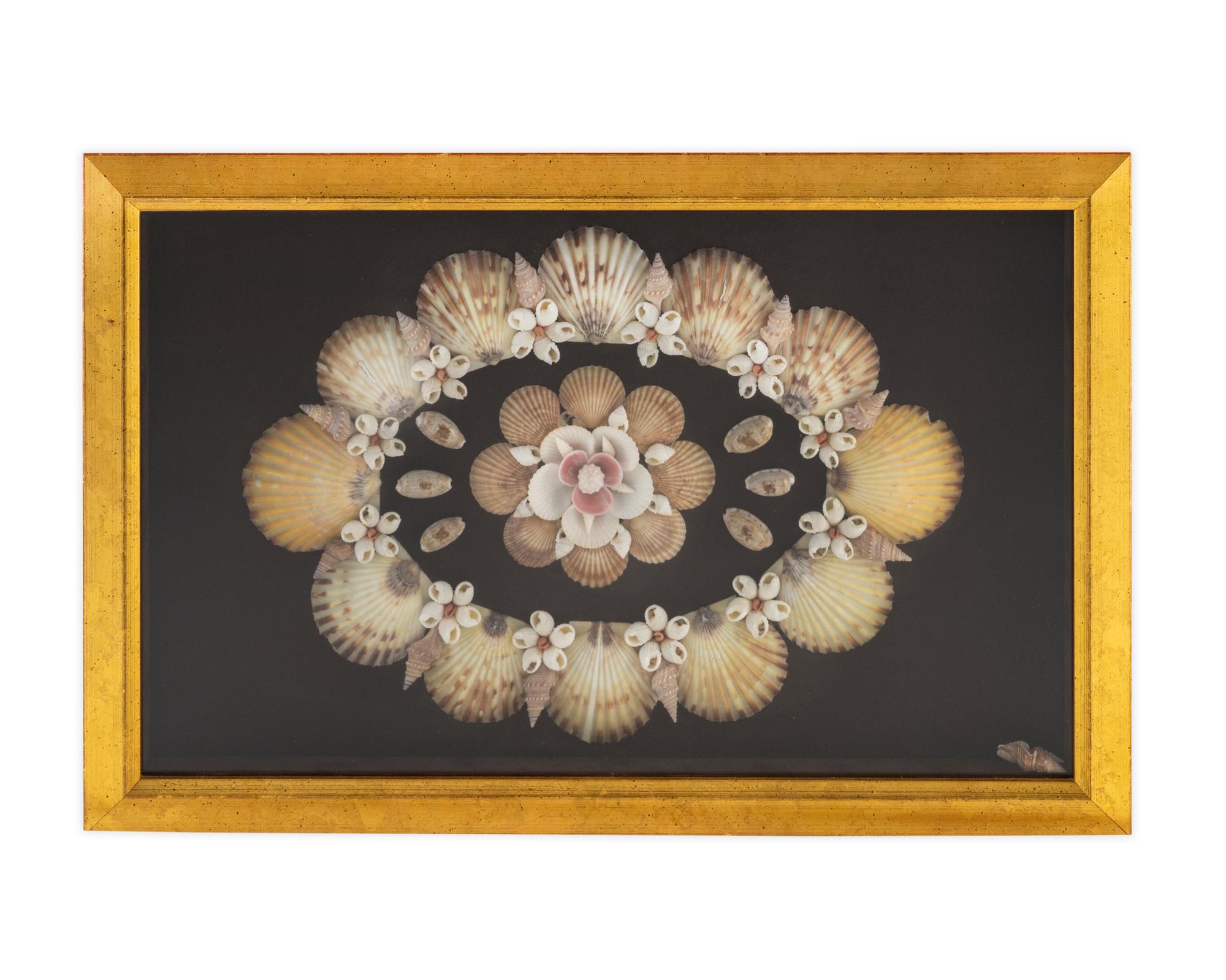 A Shadow Box Framed Shell Art — 20TH CENTURY