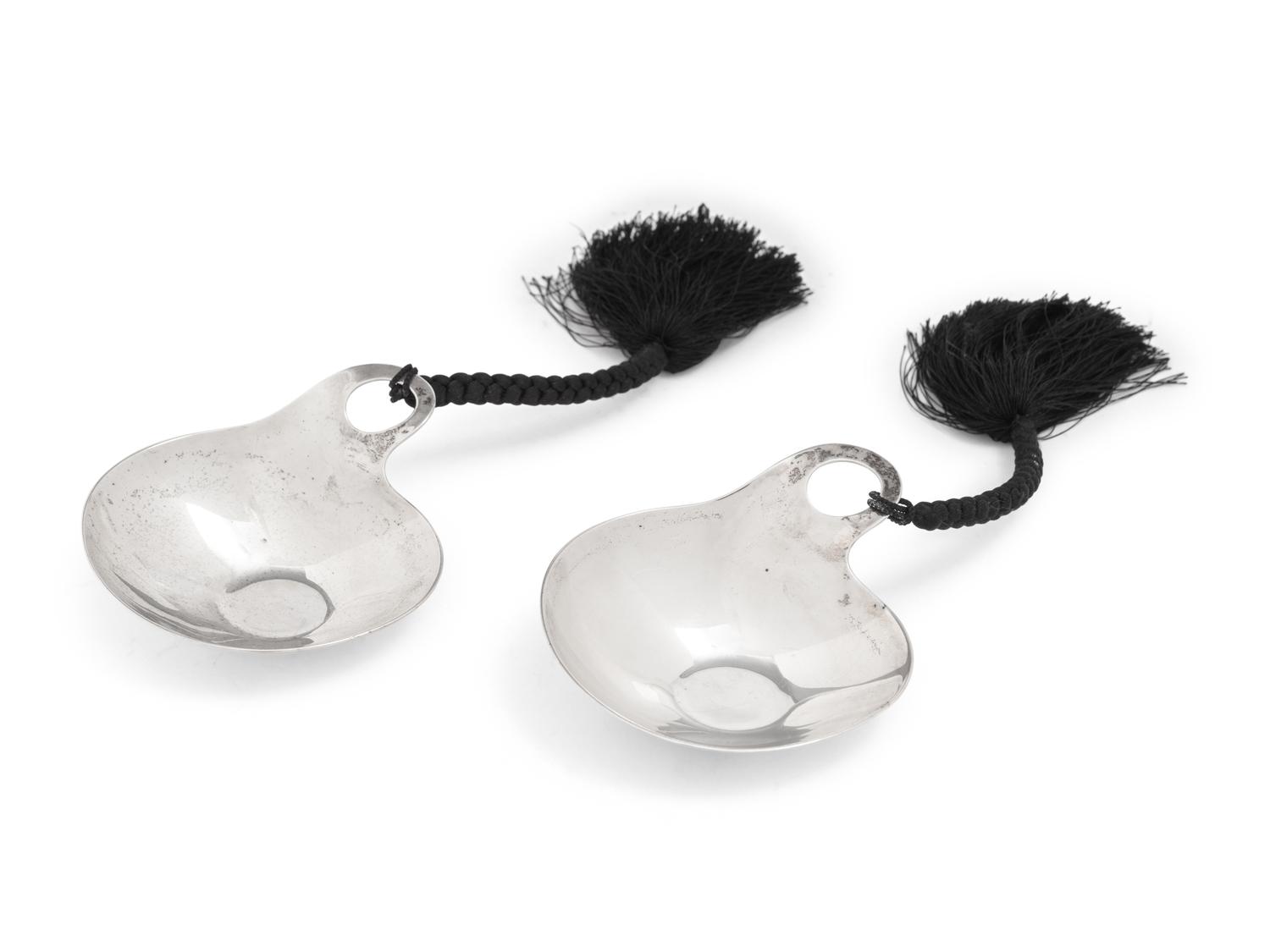 A Pair of Elsa Peretti for Tiffany and Co. Spanish Silver Tastevin