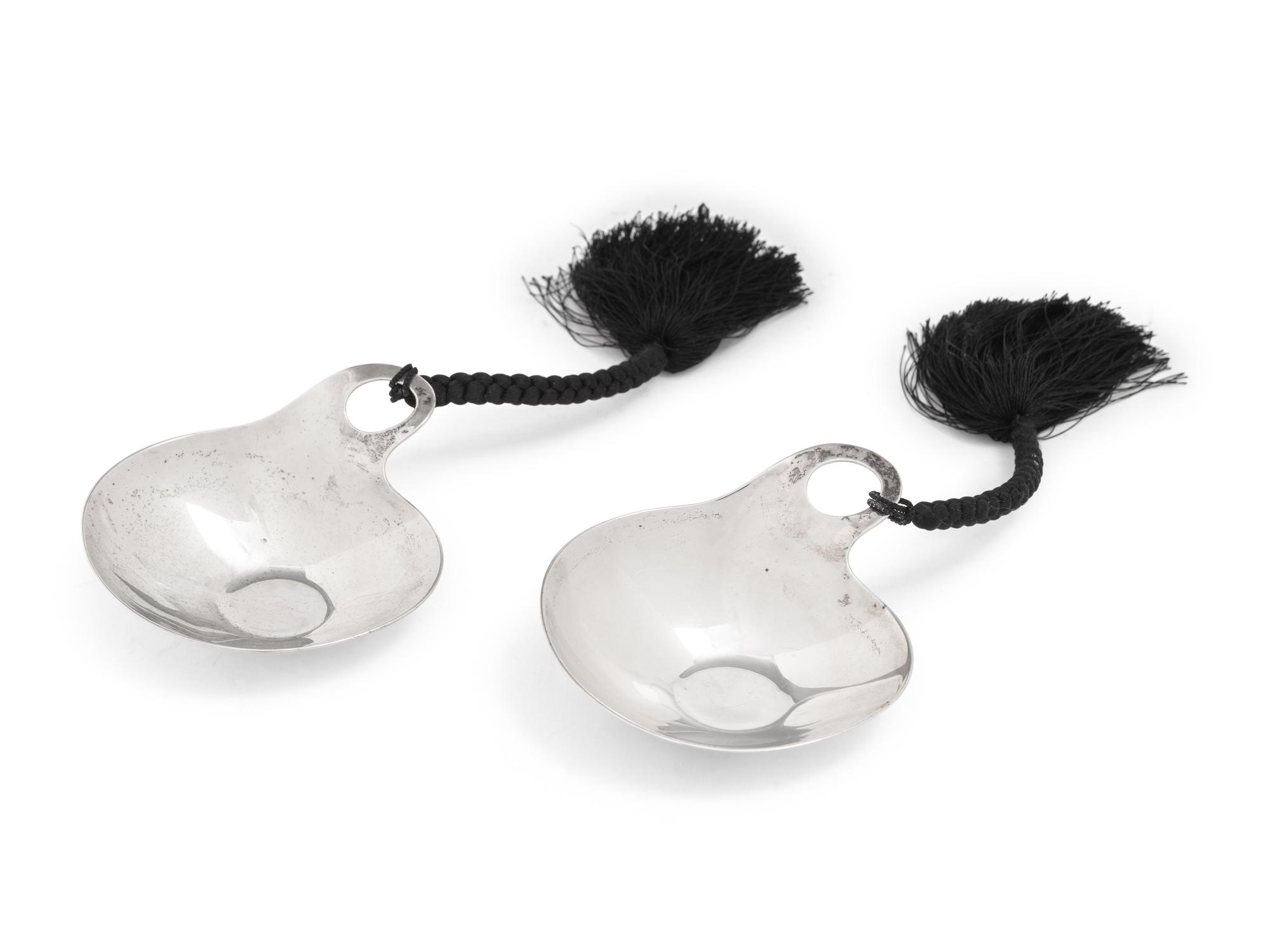 A Pair of Elsa Peretti for Tiffany and Co. Spanish Silver Tastevin