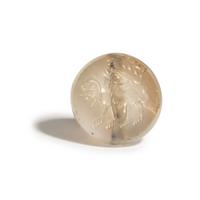 A Sasanian Rock Crystal Stamp Seal