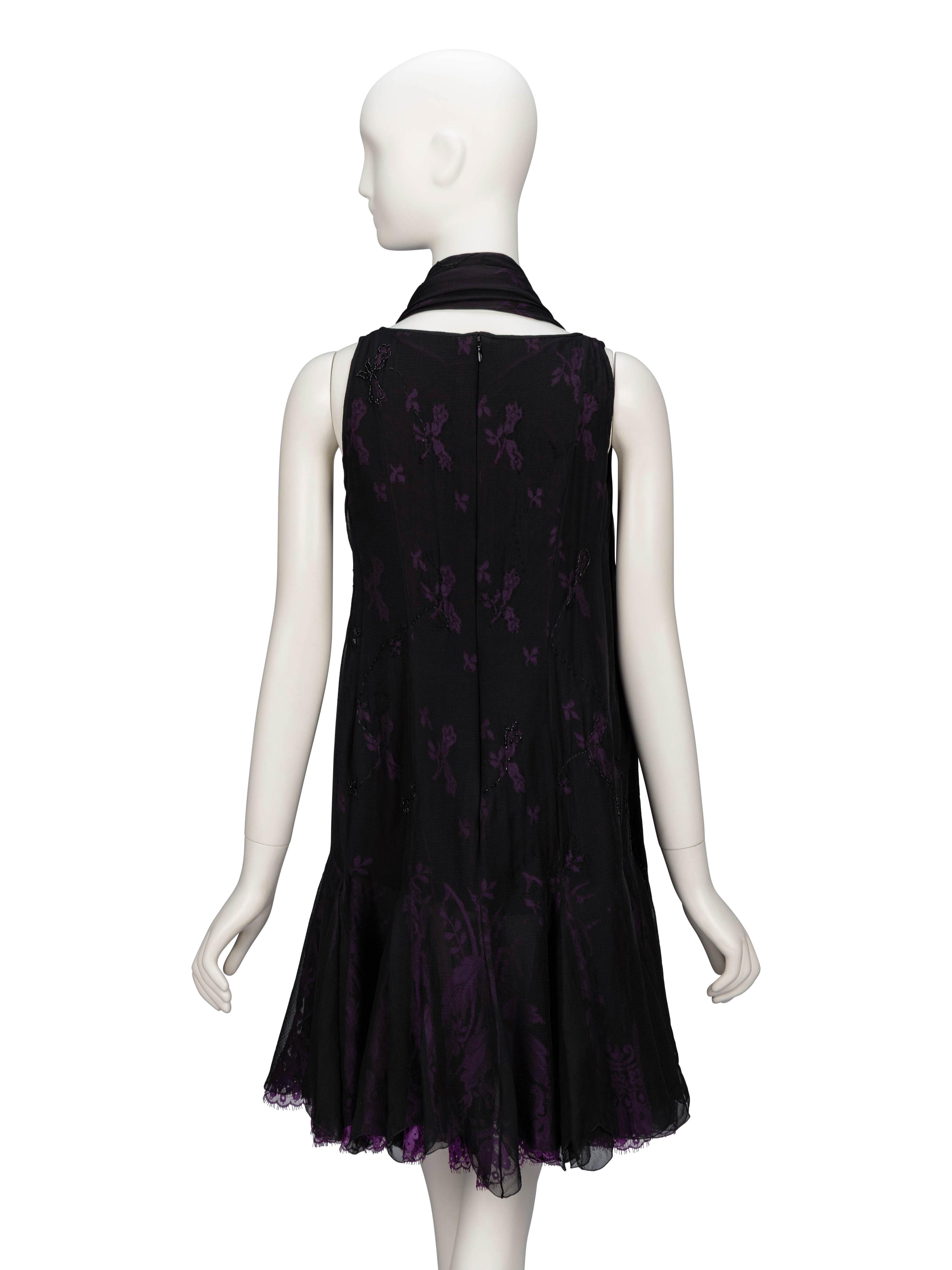 Carven Haute Couture, Layered Cocktail Dress & Matching Wrap
