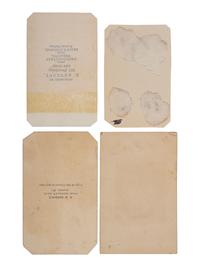 [LINCOLN, Abraham (1809-1865)]. 4 images of a beardless Lincoln, incl. Cooper Union pose by BRADY.