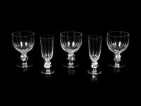 A Collection of Lalique Clos Vougeot Stemware