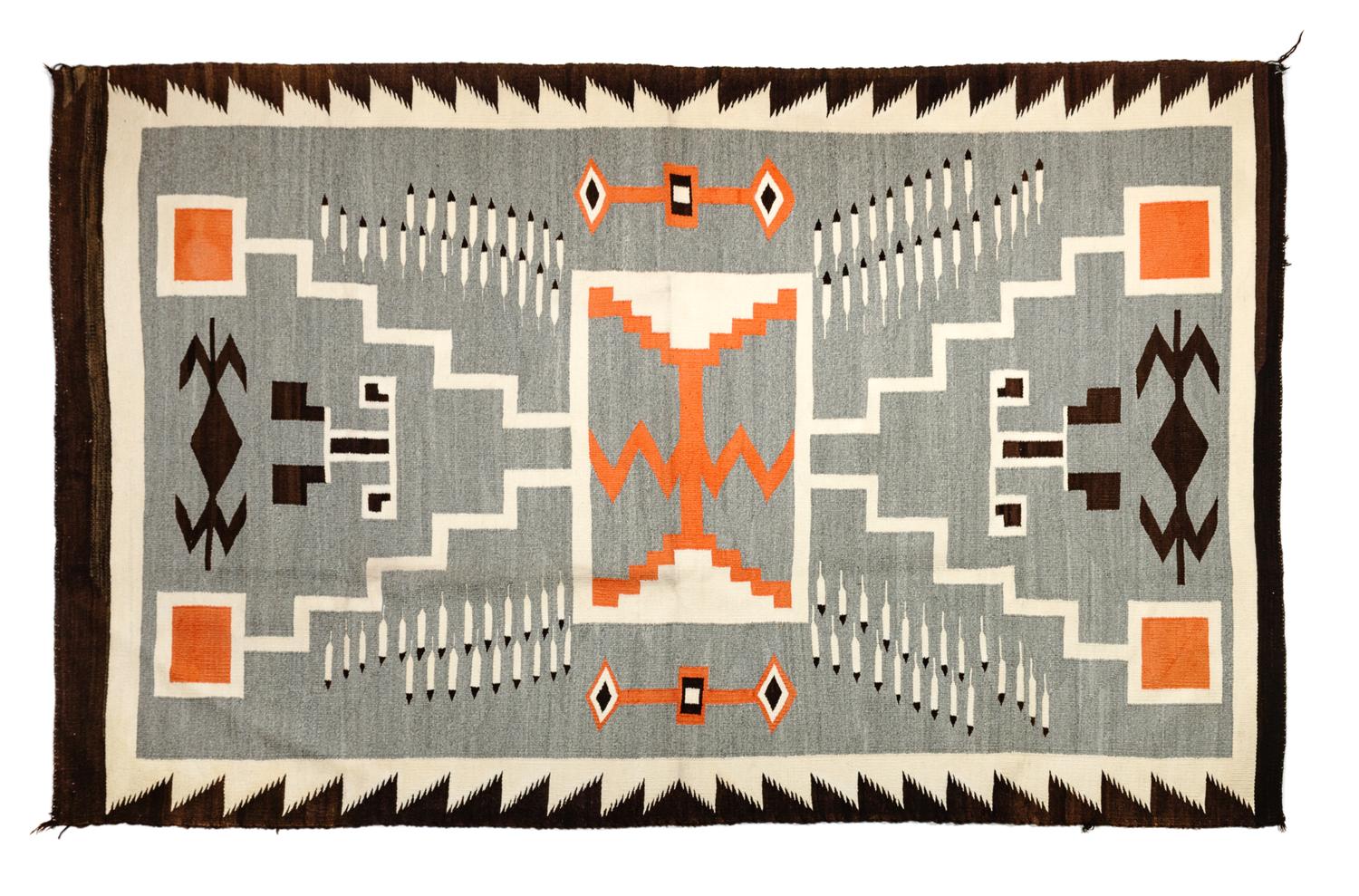 Navajo Storm Pattern Rug Mid 19th Century