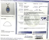 ART DECO, CEYLON STAR SAPPHIRE AND DIAMOND PENDANT NECKLACE