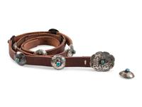 Navajo Silver and Turquoise Concha Belt